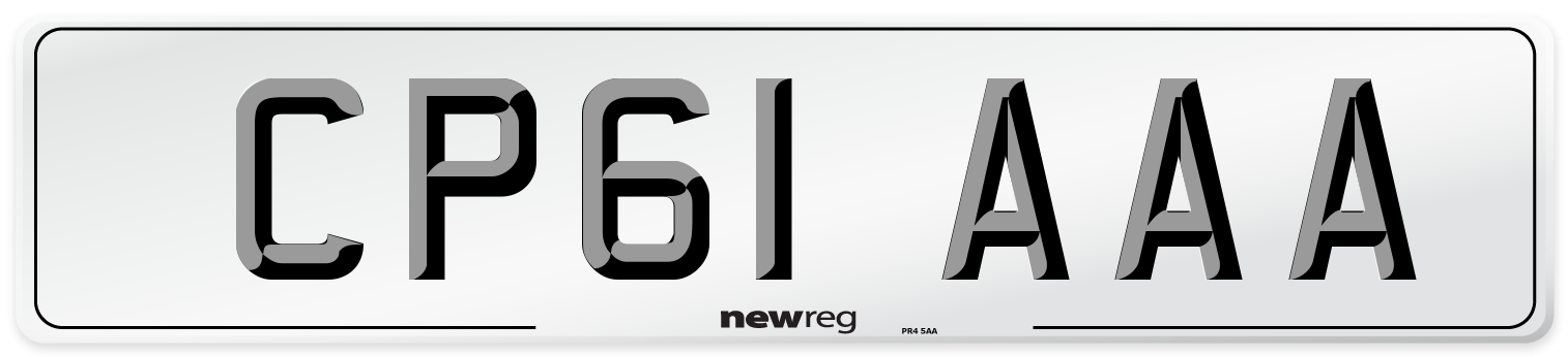 CP61 AAA Number Plate from New Reg